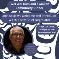 Welcoming Community Dinner for Robert Dennis to Wei Wai Kum and Kwaikah